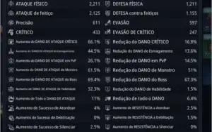 Conta MIR4 LV 55 - 59K de PODER - SA32