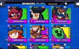 Conta Brawl Stars  Full Acesso | 33K De Troféus & 79 Brawler
