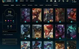 Conta Diamante 3 com 72 Champs e 70 Skins + 15 Cromas