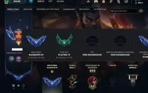 Conta Diamante 3 com 72 Champs e 70 Skins + 15 Cromas