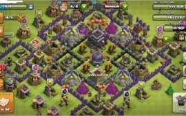 clash of clans cv9 bem upado