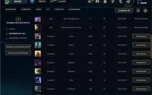 Conta ouro 4 com 23 Champs e 6 Skins