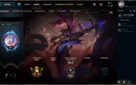 Vendo conta de lol 230 skins elo gold 4