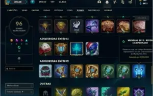 Conta com Jarvan e Janna Vitoriosos + Rammus e Kayle Juiza