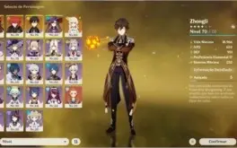 AR50 - Hutão, Zhongli, Diluc C1 e Mona