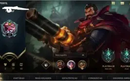 Conta nova lol wild rift Platina III winrate alto c/2 skins