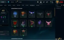 Conta LOL - 675 skins +100 cromas
