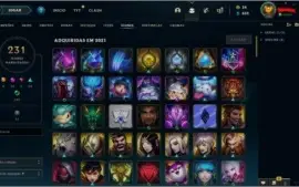 Conta LOL - 675 skins +100 cromas