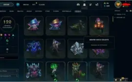 Conta LOL - 675 skins +100 cromas