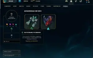 Conta Platina 3 com 5 Skins e 32 Champs