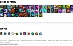 Conta Platina 3 com 5 Skins e 32 Champs