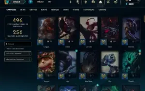 Ouro 3 com 120 Champs e 119 Skins +13 Maestrias 7