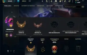 Ouro 3 com 120 Champs e 119 Skins +13 Maestrias 7