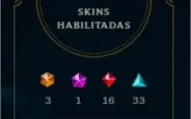 Conta de lol 250+ skins, mais de 243k de RP investidos.