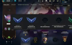 Diamante 3 com TODOS os champs e 190 Skins ( ADC / MID )