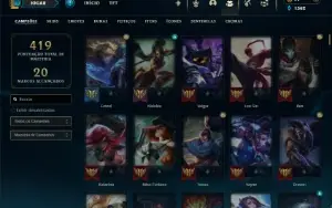 Diamante 3 com TODOS os champs e 190 Skins ( ADC / MID )