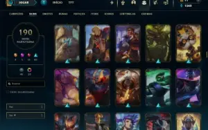 Diamante 3 com TODOS os champs e 190 Skins ( ADC / MID )