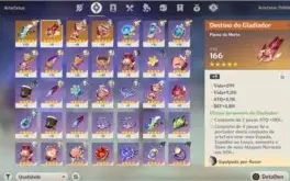 Conta AR38 + Klee + artefatos T5