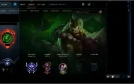 Acc League of Legends, conta com icones raros e 224 skins,D3