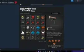 CONTA STEAM COM CS 2!! | SKINS | MODO ESPECIAL | MEDALHAS 