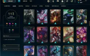 Bronze 4 com 130 Champs e 113 Skins ( Mais de 15 Jogos )