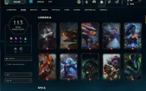Bronze 4 com 130 Champs e 113 Skins ( Mais de 15 Jogos )