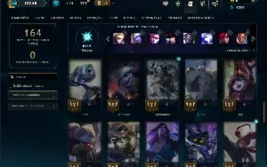 Unranked com 55 Champs e 13 Skins