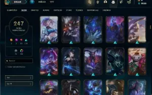 Platina 3 com TODOS os champs e 247 Skins ( MAIN MID )