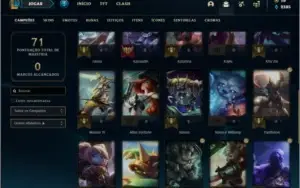 Conta diamante 1 mais barata do site com 33 champs e 11 skin