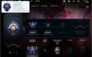 Conta diamante 1 mais barata do site com 33 champs e 11 skin