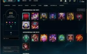 Conta diamante 1 mais barata do site com 33 champs e 11 skin
