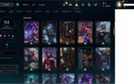 CONTA DE LEAGUE OF LEGEND (LVL 307) BARATA PARA VENDER LOGO