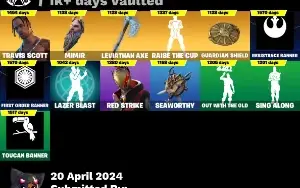Conta Fortnite Muitas Skins Raras E Diversos Passes Antigos