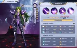 Conta lvl 55 serv A-130 Saint Seiya Awakening