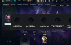 Unranked com 45 Champs e 18 Skins