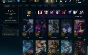 Unranked com 45 Champs e 18 Skins