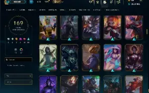 Unranked com TODOS os champs e 169 Skins ( ADC / SUP )