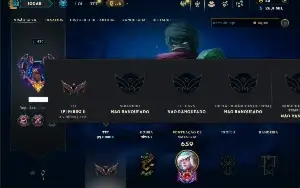 Unranked com TODOS os champs e 169 Skins ( ADC / SUP )