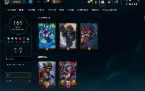 Unranked com TODOS os champs e 169 Skins ( ADC / SUP )