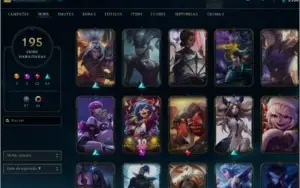 CONTA DE LOL 195 SKINS
