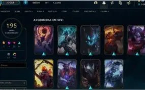 CONTA DE LOL 195 SKINS
