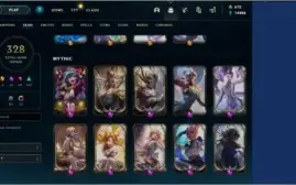 Conta lvl 446 (328 skins, 10 míticas)