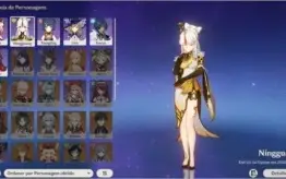 Conta Genshin *AR 7* = Ningguang, Diona, Xiangling