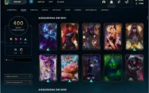 CONTA SEASON 1 - SKINS RARAS - TOP D+