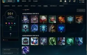 CONTA SEASON 1 - SKINS RARAS - TOP D+