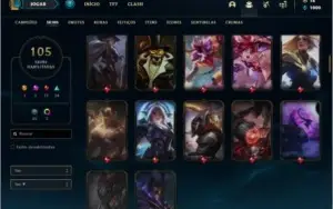 Conta prata 2 com 127 champs e 105 skins TEM 14 Maestrias 7