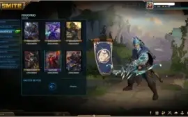 Conta smite, lvl 160, 6 skins T5, + de 1.185 skins, 3xmestre