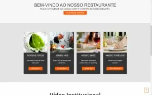 Site para Restaurantes, Empresas com modulo de blog