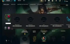 Unranked com 31 Champs e 3 Skins