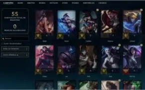 Conta de lol com 15k de rp
